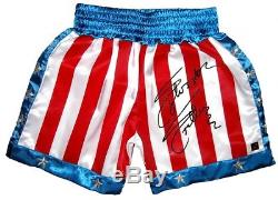 Sylvester Stallone Hand Signed Officially Licensed Rocky IV Shorts Rare Aftal