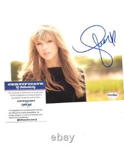 TAYLOR SWIFT Hand Signed 7x5 inch Glossy Photo Autograph Original withCOA