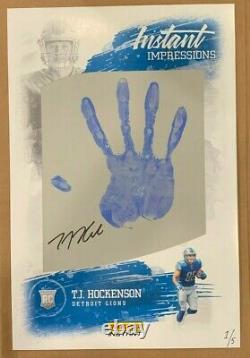 TJ Hockenson 2019 Panini Instant Impressions 11x17 Hand Autograph Auto RC #d 1/5