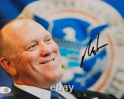 TOM HOMAN BORDER CZAR Autograph METALLIC 11X14 Hand Signed With JSA COA