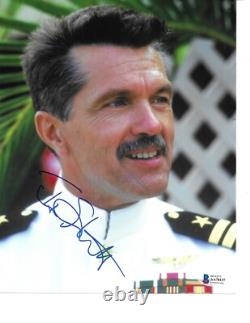 TOM SKERRITT HAND SIGNED AUTOGRAPHED 8x10 PHOTO TOP GUN RARE BECKETT BAS COA