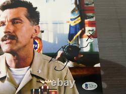 TOM SKERRITT HAND SIGNED AUTOGRAPHED 8x10 PHOTO TOP GUN RARE BECKETT BAS COA