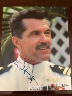 TOM SKERRITT HAND SIGNED AUTOGRAPHED 8x10 PHOTO TOP GUN RARE BECKETT BAS COA