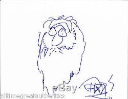 TOMMY CHONG OF CHEECH AND CHONG ORIGINAL AUTOGRAPHED HAND DRAWN SKETCH withCOA