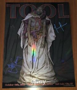 TOOL Autographed SLC October 18th 2019 Official Poster Hand Numbered Mint