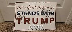 TRUMP PENCE Hand signed campaign sign. PROOF