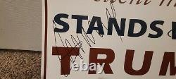 TRUMP PENCE Hand signed campaign sign. PROOF