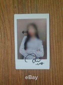 TWICE Broadcast Polaroid Autographed Real Hand Signed NAYEON