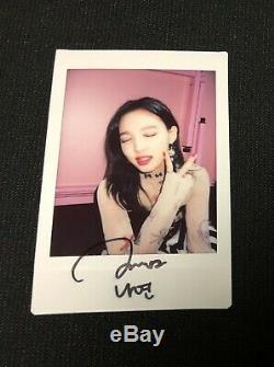 TWICE authentic hand-signed NAYEON's autographed Polaroid