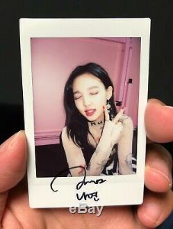 TWICE authentic hand-signed NAYEON's autographed Polaroid