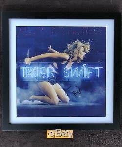 Taylor Swift 1989 Live Neon Lithograph Framed & Hand Signed Autographed 22x22