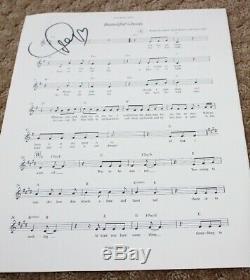 Taylor Swift Cats Original Song Fyc Promo Autograph Hand Signed Sheet Music