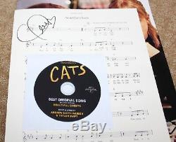 Taylor Swift Cats Original Song Fyc Promo Autograph Hand Signed Sheet Music & CD