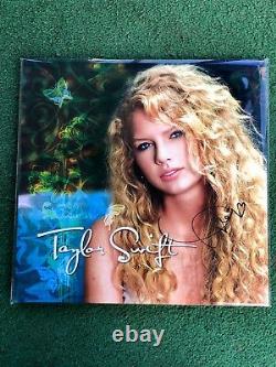 Taylor Swift Hand Signed Turquoise Vinyl Autograph Authentic Sold Out