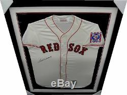 Ted Williams Hand Signed Auto Autograph Jersey Boston Red Sox Framed JSA Z97710