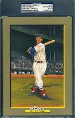 Ted Williams PSA DNA Coa Autograph Hand Signed Perez Steele Great Moments