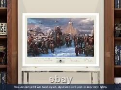 The Band of Brothers at Foy art autographed by Dick Winters' paratroopers