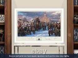 The Band of Brothers at Foy art autographed by Dick Winters' paratroopers