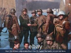 The Band of Brothers at Foy art autographed by Dick Winters' paratroopers