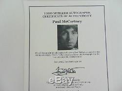 The Beatles / Paul Mccartney / Genuine Hand-signed Autograph / Todd Mueller /coa