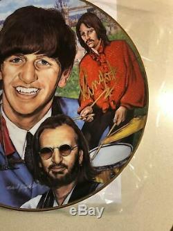 The Beatles / Ringo Starr / Hand-signed Plate / 1996 Gartlan