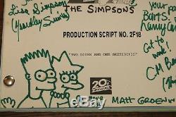 The Simpsons Autographed Hand Signed Original Production Script Uk Uaac Dealer