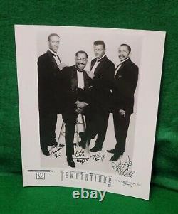 The Temptations HAND SIGNED / AUTOGRAPHED 8x10 Photo Album Poster