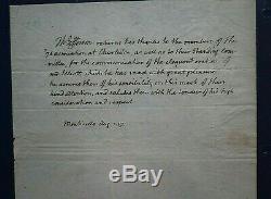 Thomas Jefferson Hand Written & Signed Letter Thanking The 76 Association 1817