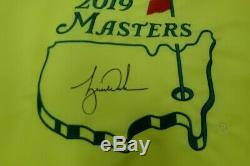 Tiger Woods Hand Signed Autographed 2019 Masters Championship Pin Flag UDA /1000
