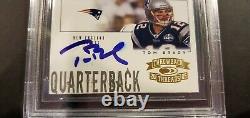 Tom Brady + Joe Montana Dual Signed 2005 Donruss Throwback Threads Generations