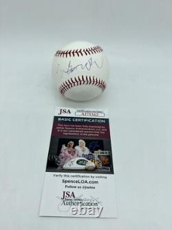 Tom Brokaw Hand Signed Autograph Baseball With Jsa Coa Nbc News Legend