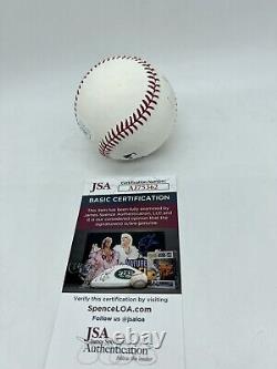 Tom Brokaw Hand Signed Autograph Baseball With Jsa Coa Nbc News Legend