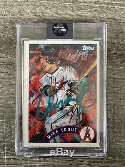 Topps Project 2020 MIKE TROUT /99 Andrew Thiele Artist Signed/Auto IN HAND