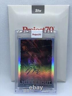 Topps Project70 Card Mike Trout by Mikael B On-Card Auto 22/70 IN HAND
