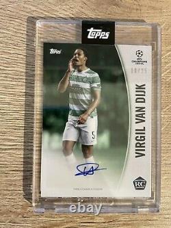 Topps The Lost Rookie Cards Virgil Van Dijk 18/25 Auto Card In My Hand
