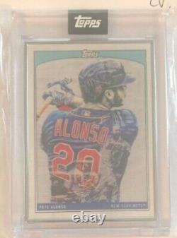 Topps X Lauren Taylor PETE ALONSO Silver Framed ARTIST PROOF #06/20 IN HAND SSP