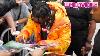 Travis Scott Signs Autographs For Fans Backstage At Jimmy Kimmel Live Studios In Hollywood