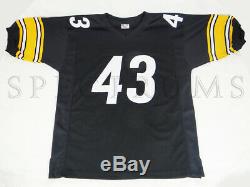 Troy Polamalu Pittsburgh Steelers Autographed Hand Signed Black Jersey with COA