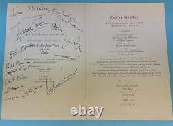 Tyrone Power Hand Signed Autograph + 12 other Autographs on Savoy Plaza Menu