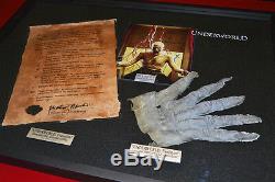 UNDERWORLD Hand Prop, signed BILL NIGHY Autograph, Blu Ray DVD, COA, Frame, UACC