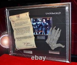 UNDERWORLD Prop SCROLL & HAND, signed BILL NIGHY Autograph, DVD COA, Frame, UACC