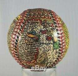 Unique Set of 4 George Sosnak Hand Painted Nolan Ryan Autographed MLB 4 Balls