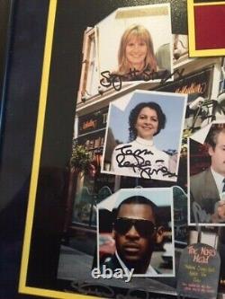 V. RARE Only Fools & Horses HAND SIGNED AUTOGRAPHS x8 FRAMED AS NEWithNR MINT