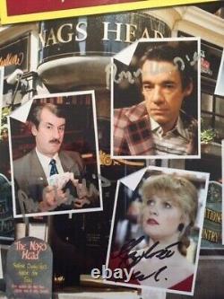 V. RARE Only Fools & Horses HAND SIGNED AUTOGRAPHS x8 FRAMED AS NEWithNR MINT