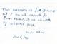 Very Rare Poet Czeslaw Milosz Hand-written Signed 8.5x11 Note Autograph With Coa