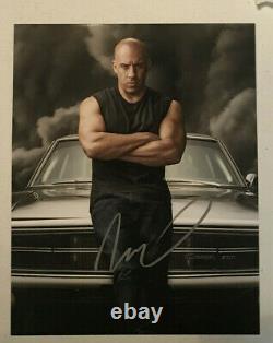 VIN DIESEL Fast and Furious Dom Hand Signed autographed 8x10 Photo withHolo COA