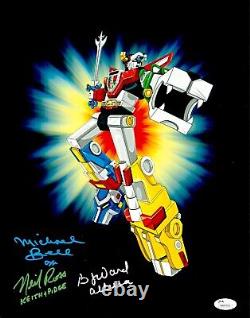 VOLTRON Cast x3 Hand Signed 11x14 Photo Authentic In Person Autograph JSA COA