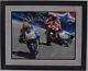 Valentino Rossi And Casey Stoner Hand Signed Motogp Framed Photo Display Proof