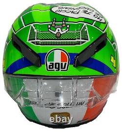 Valentino Rossi Hand Signed Mugello 2017 Agv Pista Gp-r Helmet Hayden Motogp