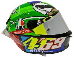 Valentino Rossi Hand Signed Mugello 2017 Agv Pista Gp-r Helmet Hayden Motogp